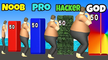 NOOB vs PRO vs HACKER in Fat Pusher   Max Power