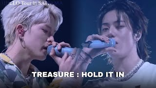 TREASURE(트레저) - 'HOLD IT IN(묻어둔다)'@HELLO Tour in SAITAMA(Myanmar Sub)