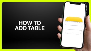 How To Add Table In iPhone Notes App 2025! Tutorial