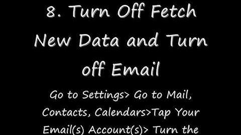 How to Save Battery Life on an iPod Touch, iPhone, or iPad
