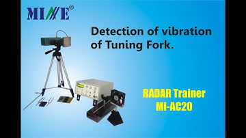 Determination of tuning fork vibration using Radar Trainer.