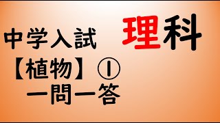 中学受験 理科 一問一答 生物 植物 Youtube 中学受験 理科 一問一答 生物 植物 Youtube