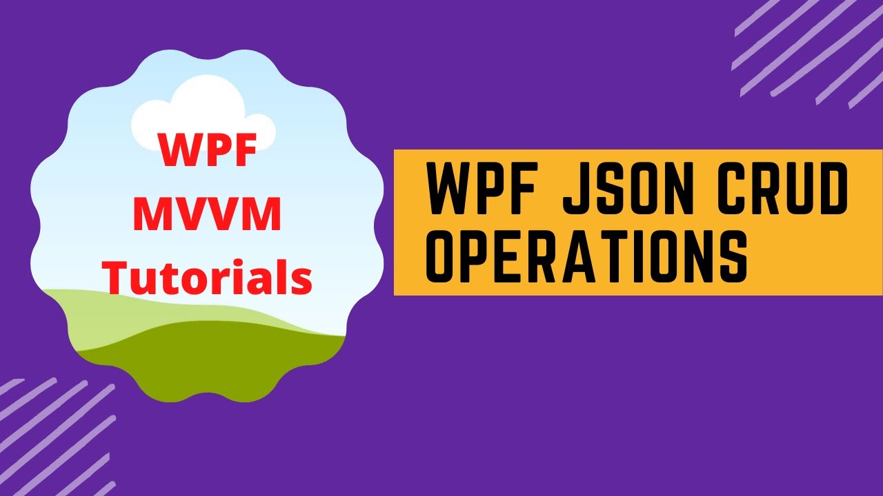 WPF MVVM JSON Operations (Part IV Delete Data from Json File) - YouTube