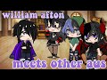 William Afton meets other AUs // gacha club + glitchtrap and vanny