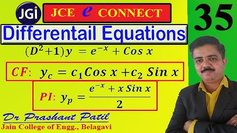 Simple example on higher order ODE || Differential Equations || Dr Prashant Patil