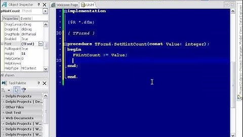 Delphi Programming Tutorial #42 - Hint Counter