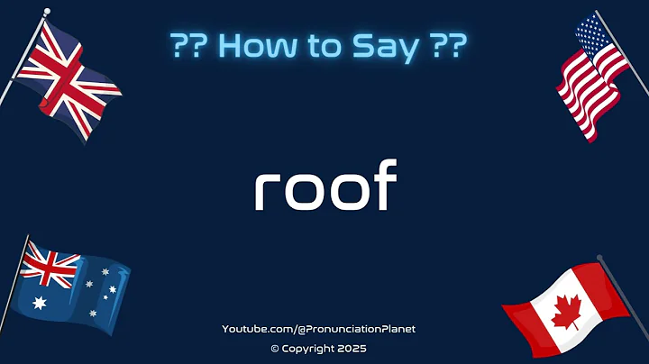 🏠🏗️ How to Pronounce Roof? (CORRECTLY) | Pronunciation Planet