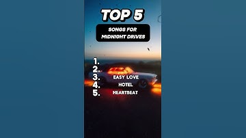 Best Songs For Midnight Drives #driving #song #music