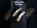 KOREAN Style hair clips // home made // korean hair clips // bow hair clips