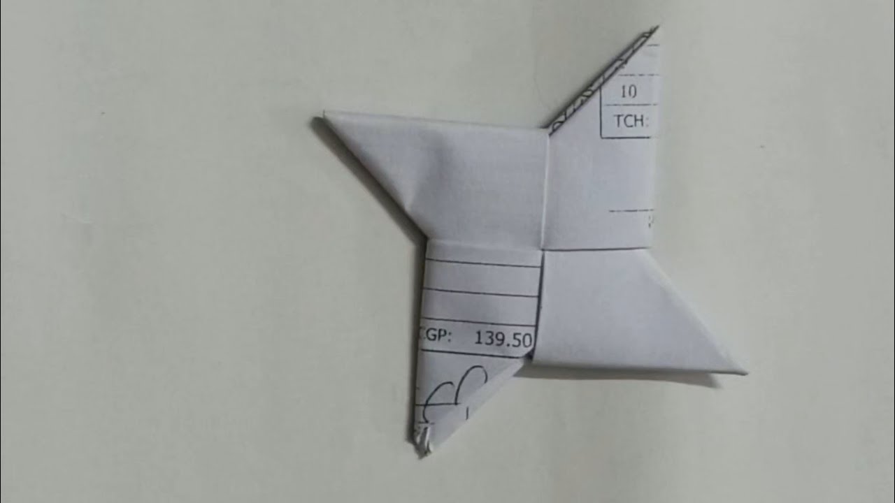 How to make a satisfying origami paper 'Ninja star'. #diy #papercraft #art #ninjastar