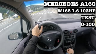 : 2003 Mercedes A160 W168 1.6 102HP | POV Test Drive | Acceleration | Review