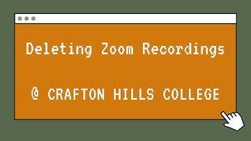 Delete Recordings from Zoom