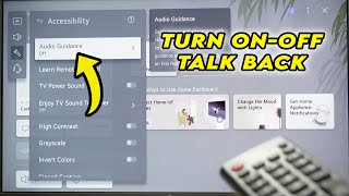 LG Smart TV: How to Turn Off Voice (Talk Back)