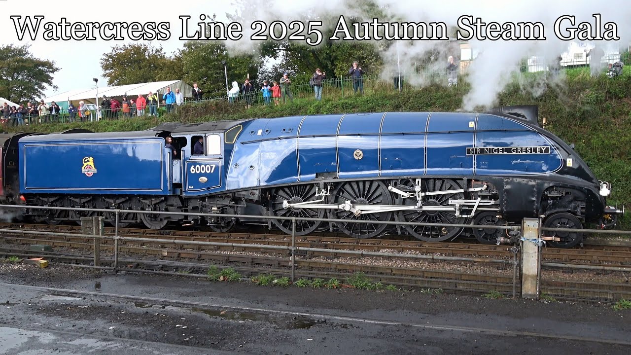 A4 "Sir Nigel Gresley" visits the Watercress Line as star guest for the 2025 Autumn Steam Gala - 4K