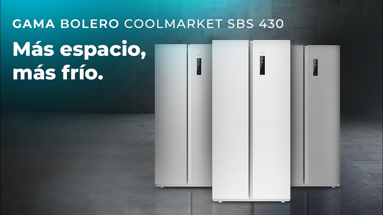 Bolero CoolMarket SBS 550 Glass E Frigorífico americano Cecotec