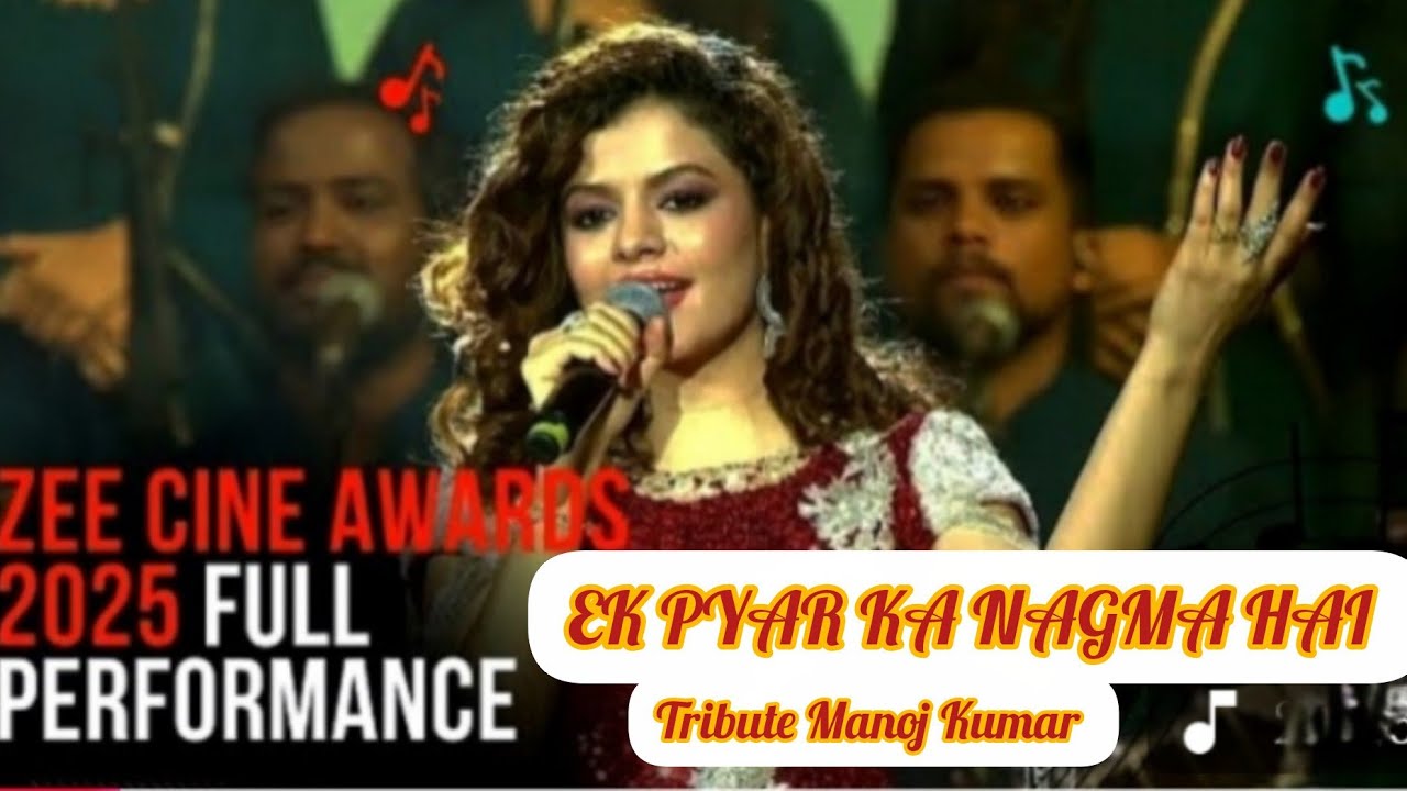 Palak Muchhal Full Performance OF Zee Cinema  Awards 2025