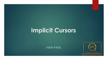 Lecture 5 || Cursors || Types of Cursors || Implicit Cursor