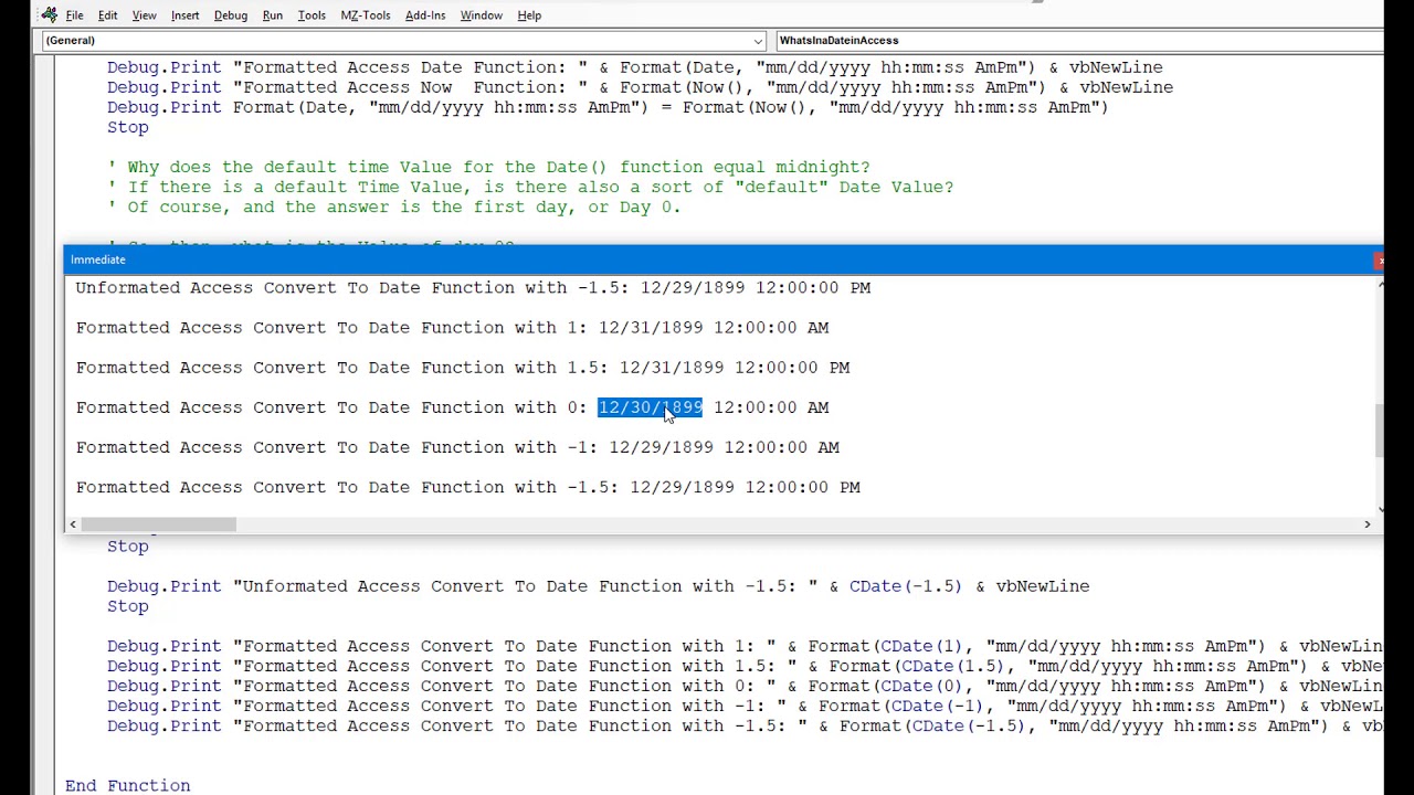 Date Formatting in Access Tables III - YouTube