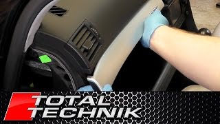 How to Remove Main Dashboard Trim (Quattro Trim) - Audi A4 S4 RS4 - B6 B7 - TOTAL TECHNIK