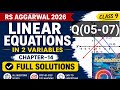RS Aggarwal 9th Maths 2026 Chapter 14 Full Solutions