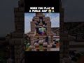 When You Play In Public SMP in Minecraft 😭📈 #shorts #minecraft #gaming