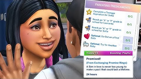 My TEENAGE Sim Gave his GF A Promise RING?!💍