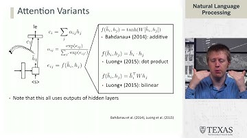 Attention: Model and Implementation (Natural Language Processing at UT Austin)