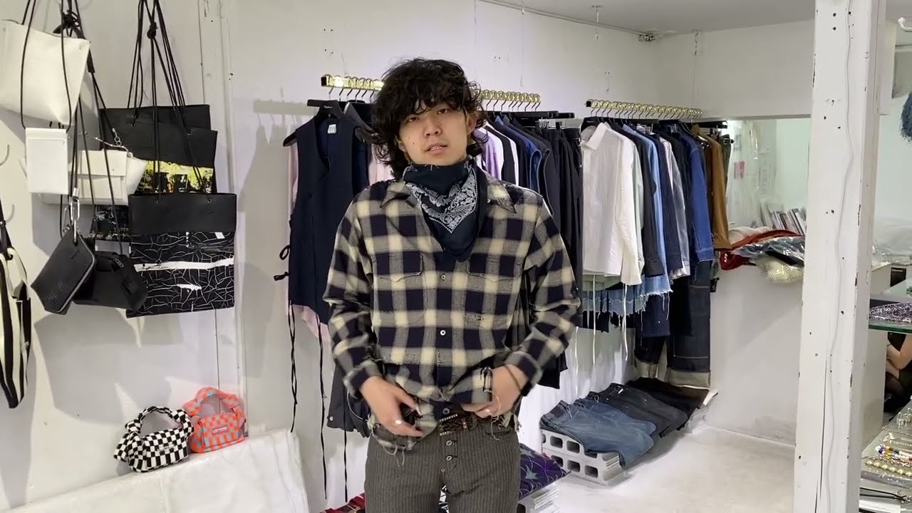 SUGARHILL HERRINGOBONE BELL BOTTOM DENIM PANTS - YouTube