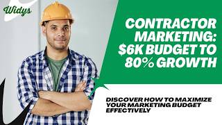 Contractor Marketing Turning 6K Marketing Budget Into 80% Yoy Growth