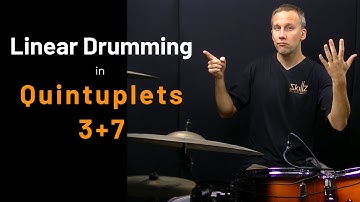 Quintuplets Drum Lesson Linear Drumming (3+7)