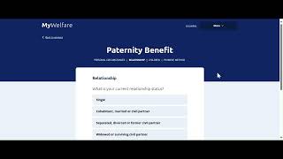 How to apply for Paternity Benefit on MyWelfare