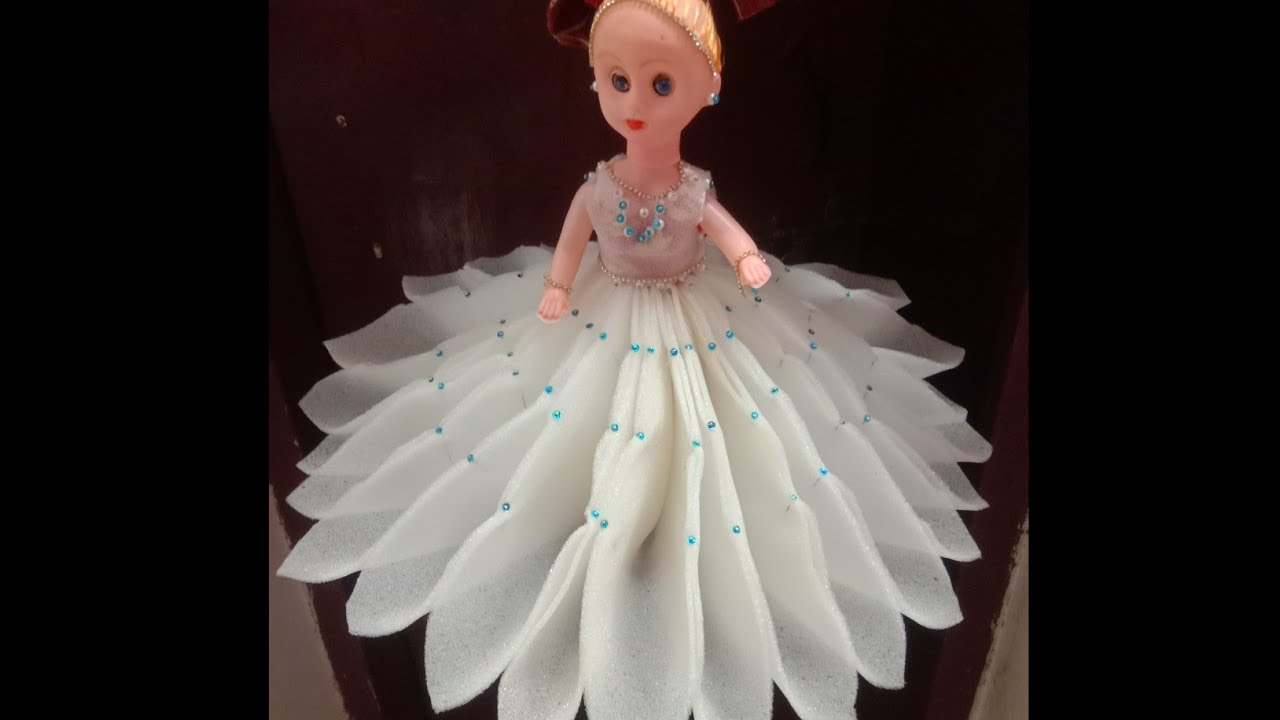 How To Make Doll Dress With Foam Sheet /DIY Doll Dress /Nisha Sahood
