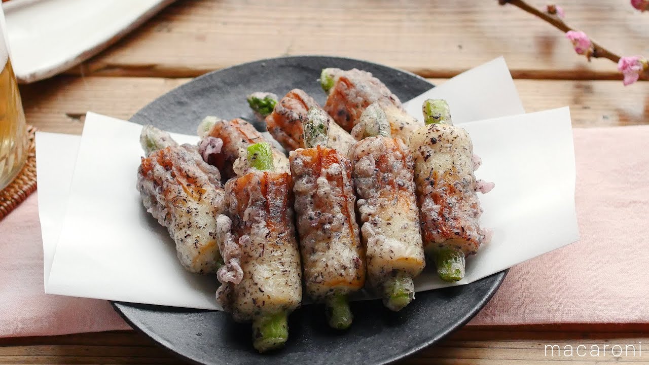 ほのかに香る アスパラ ちくわ の ゆかり揚げ の レシピ 作り方 Youtube