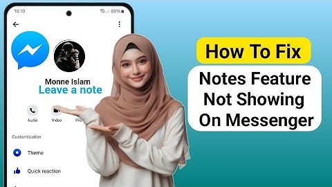 How To Fix Notes Feature Not Showing On Messenger (New 2025) | Messenger Note Feature