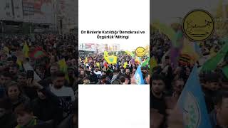 Batman&#39;da Düzenlenen Demokrasi ve Özgürlük Mitingi