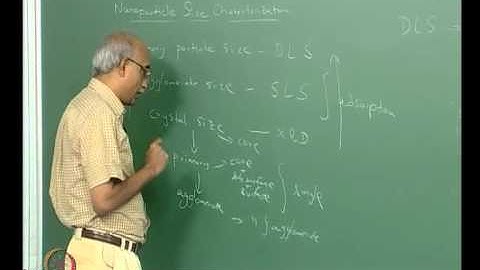 Mod-03 Lec-12 Morphological Characterization: Nano-particle size analysis