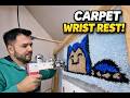 ( POV ) I Made a Snorlax Carpet Wrist Rest for My Keyboard! (Tufting DIY)
