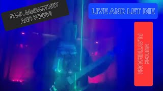 Paul McCartney & Wings - Live & Let Die guitar cover and light show