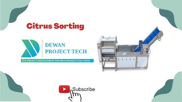 Citrus Sorting | Dewan Project Tech | #CitrusSorting