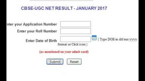 CBSE UGC NET Jan 2017 Results declared