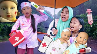 Dokter Dokteran Ambulance 💞 Drama Parodi Squid Game 💞 Mengobati Bayi Terluka 💞 Mainan Anak Perempuan