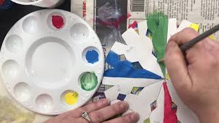 Color wheel snowflake designs