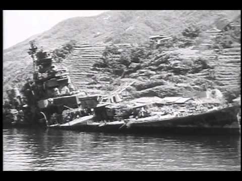 Japan Naval Base at Kure Harbor Honshu in Ruins