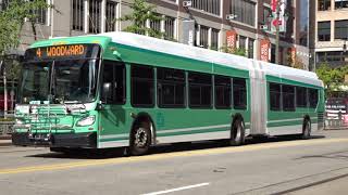 Buses in Detroit, Michigan, USA 2021