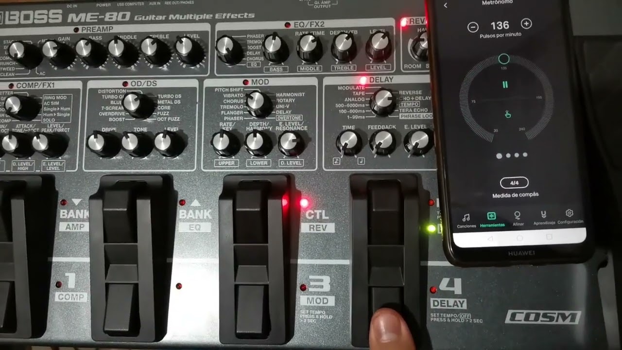 PEDALERA BOSS ME80 - PARCHE 1 - YouTube