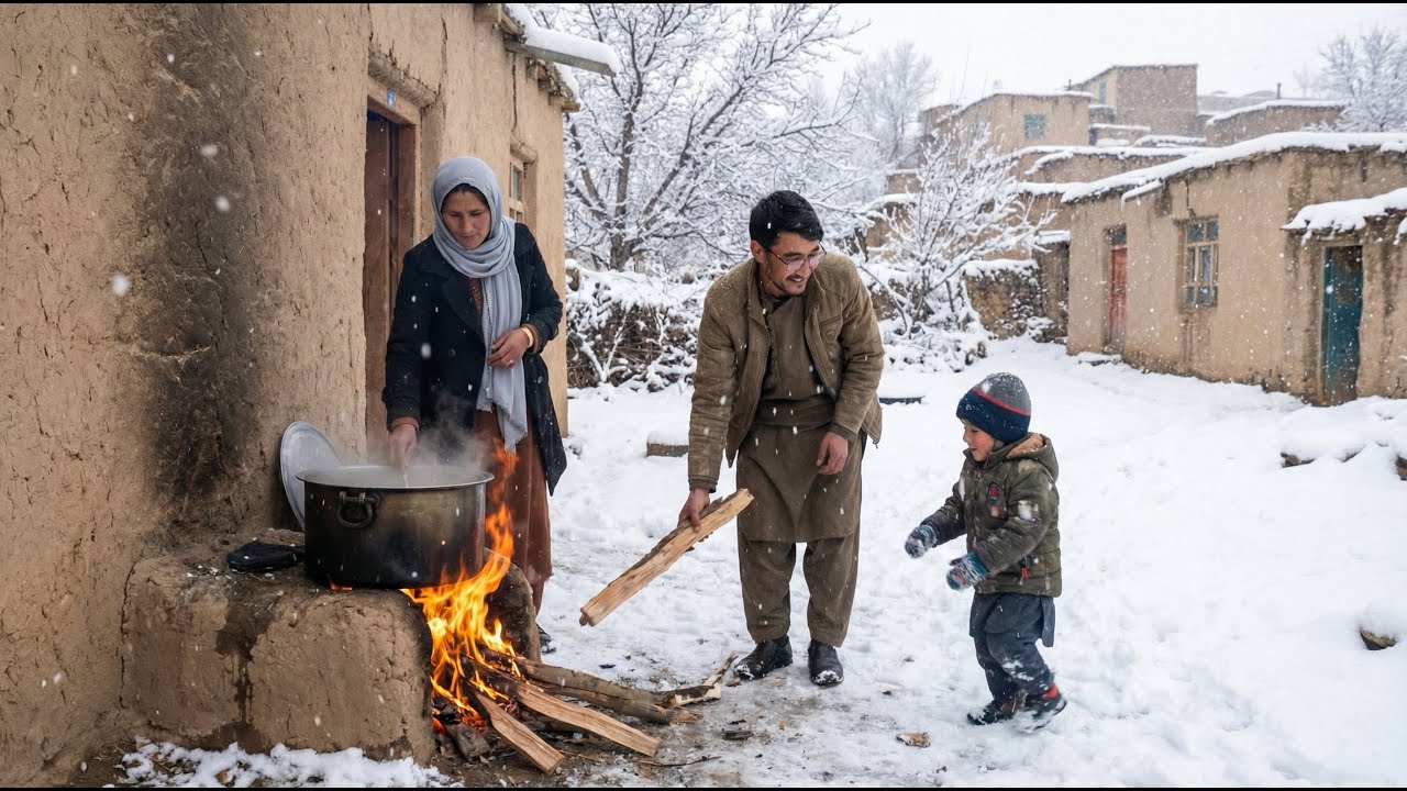 Extreme Snow Survival | Simple Village Life in the Countryside | Unique & Healthy Homemade Snack