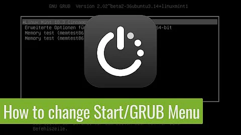How to change boot order and other settings in Start/GRUB Menu