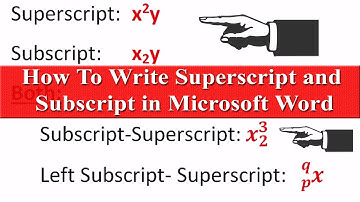 How To Write Superscript and Subscript in Microsoft Word 🔥🔥🔥