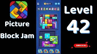 Picture Block Jam Level 42 Walkthrough 🧩🎮 | Puzzle Gameplay & Solution | Solutionguruji