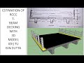 ESTIMATION OF RCC T BEAM DECKING